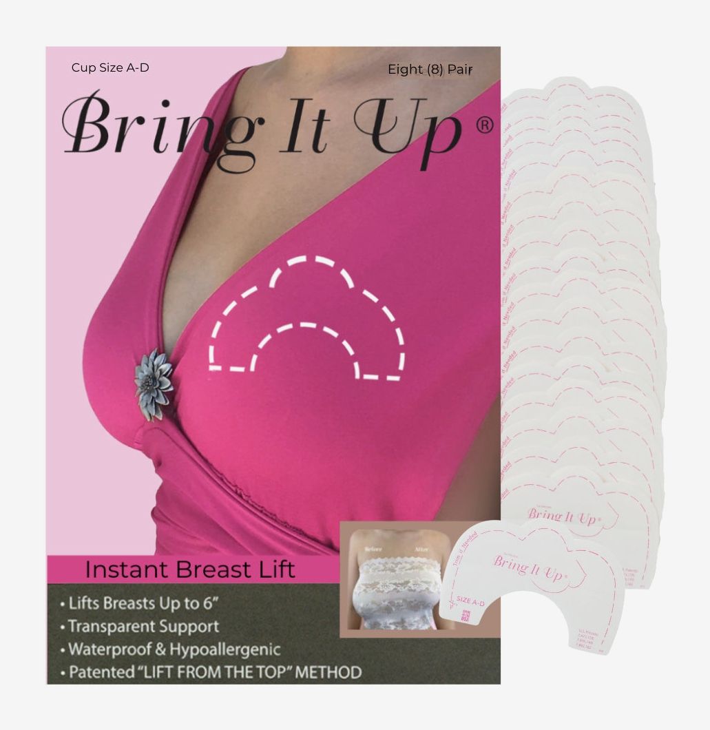 Push-up Sticky Bra Boob Tape Lifters-backless, Strapless and Plunging No-bra,  Large Breast Boob Lifters for DD/DDD Waterproof by Bring It Up -  Norway