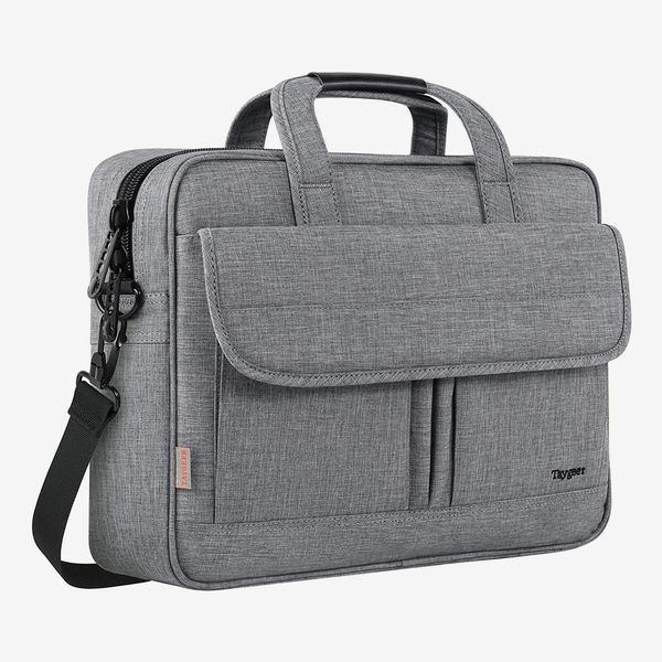 Genuine Leather Laptop Briefcase Top-Handle Bag Teacher Crossbody Purse for Men and Women Handbags Work Office 