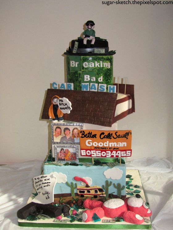 Breaking Bad cake | Breaking bad cake, Cake decorating, Cake