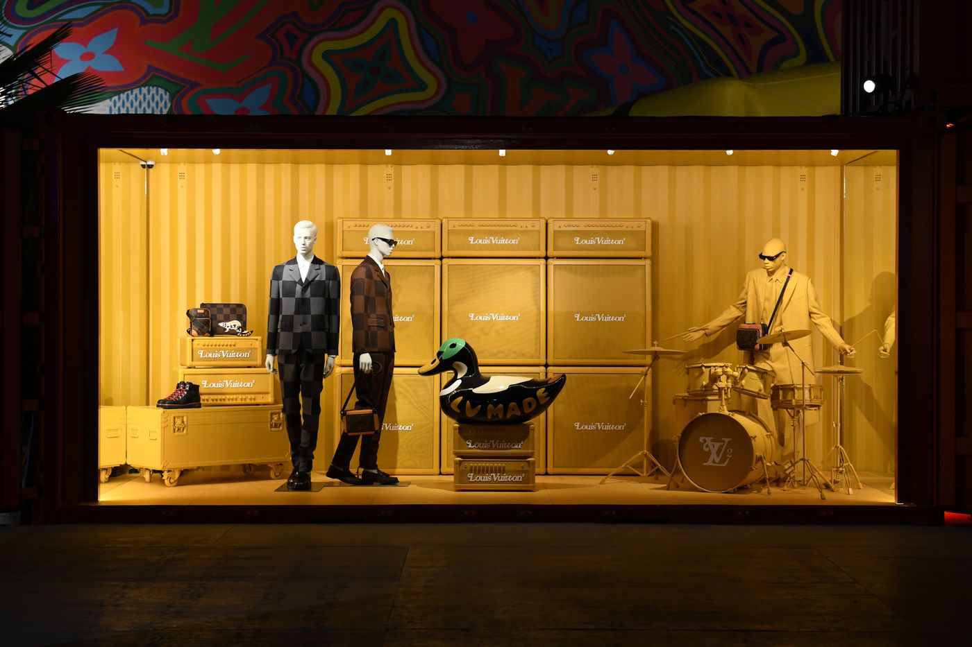 Louis Vuitton colorful containers land in Milan