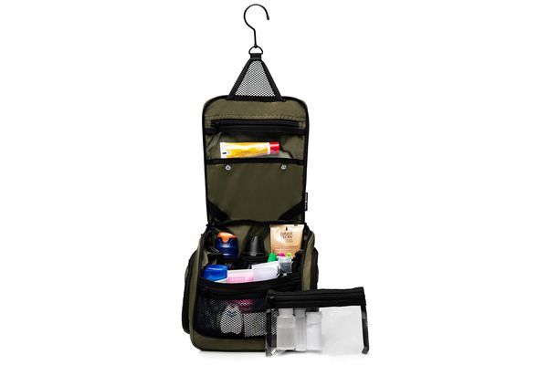Neatpack Medium Size Hanging Nylon Toiletry Bag & Organizer With Detachable TSA Compliant Zipper Pocket