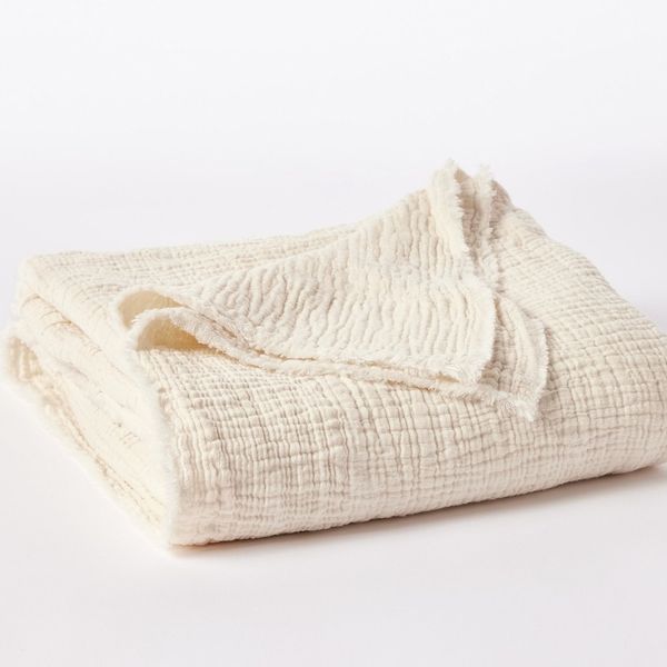 Coyuchi Topanga Organic Matelasse Throw