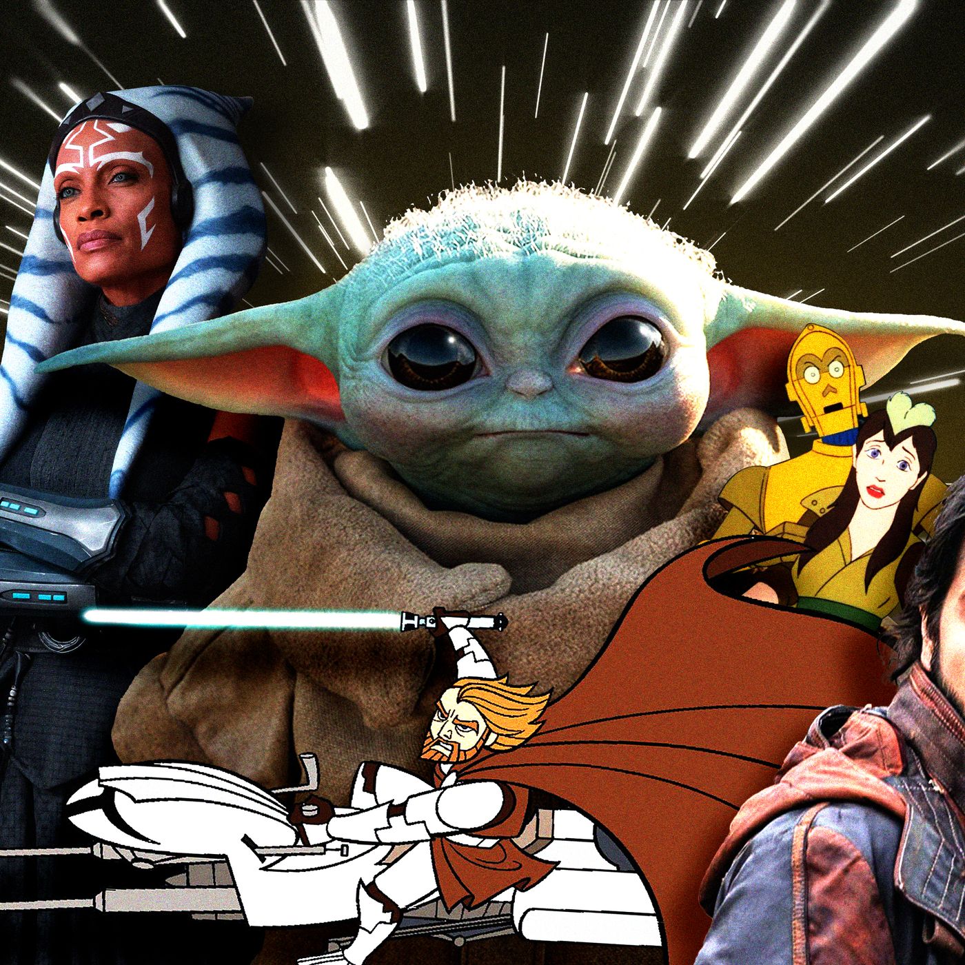 Tales of the Jedi cast, Every voice actor in Star Wars series
