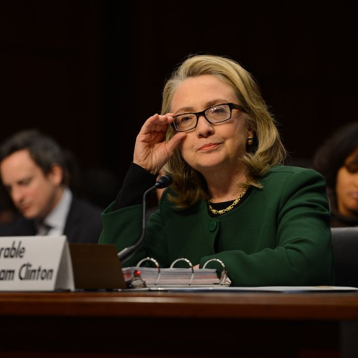1/23/13- Hart Senate Bldg. Capitol Hill- Washington DC
Secretary of State Hillary Clinton testifies before the Senate Foreign Relations Committee about the Benghazi attacks .
photo: Christy Bowe - ImageCatcher News