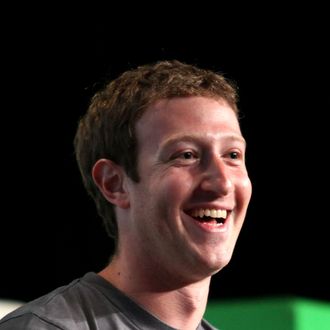 Facebook CEO Mark Zuckerberg speaks to the TechCrunch Disrupt SF 2012 conference on September 11, 2012 in San Francisco, California. 