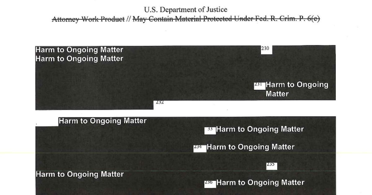 Harm To Ongoing Matter Harm To Ongoing Matter