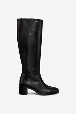 Stuart Weitzman Esme 60MM Zip Leather Boots