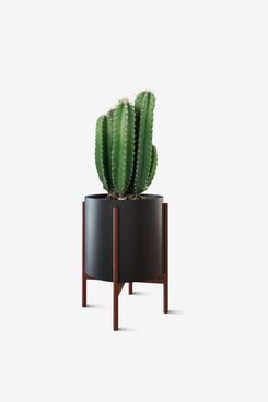 OMYSA Mid Century Plant Stand with Pot