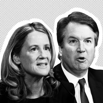 Christine Blasey Ford and Brett Kavanaugh.