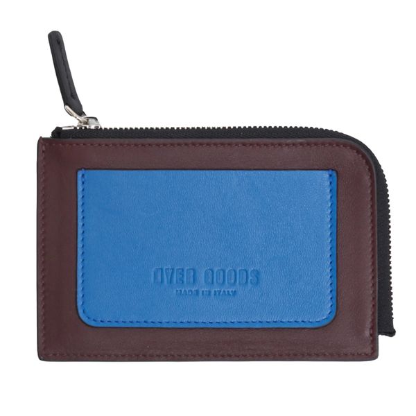 Hyer Goods Upcycled Italian Leather Zip-Around Card Wallet