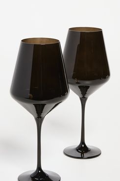 Estelle Colored Glass Stemware Set of 2