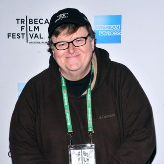 Director Michael Moore attends the 2012 TFF Awards during the 2012 Tribeca Film Festival at the Conrad Hotel on April 26, 2012 in New York City.