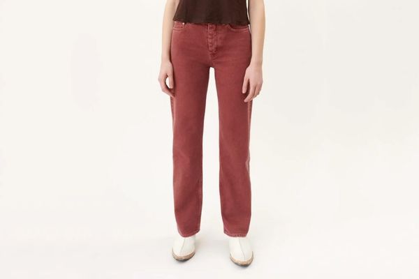 Our Legacy Linear Cut Red Wine Jeans