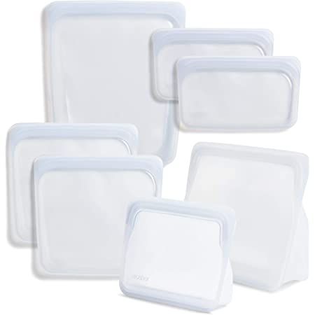 Stasher Silicone Reusable Storage Bag, Bundle 7-Pack