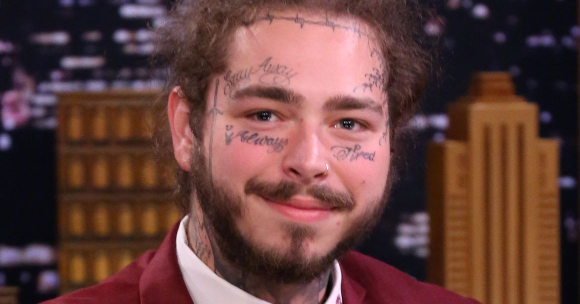 He have cut his hair. Post Malone Haircut. Пост Малон короткая стрижка. Пост Малон рост. Пост Малон пестрая команда.