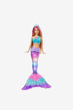 Barbie Dreamtopia Doll, Mermaid Toy with Water-Activated Light-Up Tail