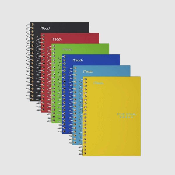 Mead Five Star Small Spiral Notebooks (6-Pack)