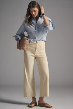 Maeve Colette Crop Wide-Leg Jeans