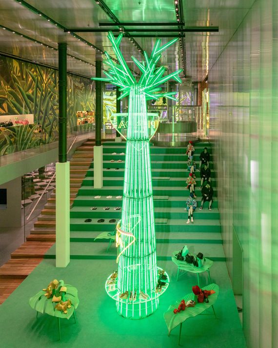 Visit the Prada 'Hyper Leaves' Installation in SoHo Store