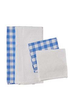 Accent Linen Buffalo Blue Check Kitchen Set