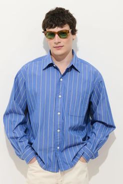 Alex Mill Franklin Striped Shirt in Cotton Poplin