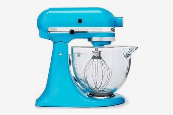 KitchenAid Artisan Series 5-Quart Tilt Head Stand Mixer, Crystal Blue with Glass Bowl