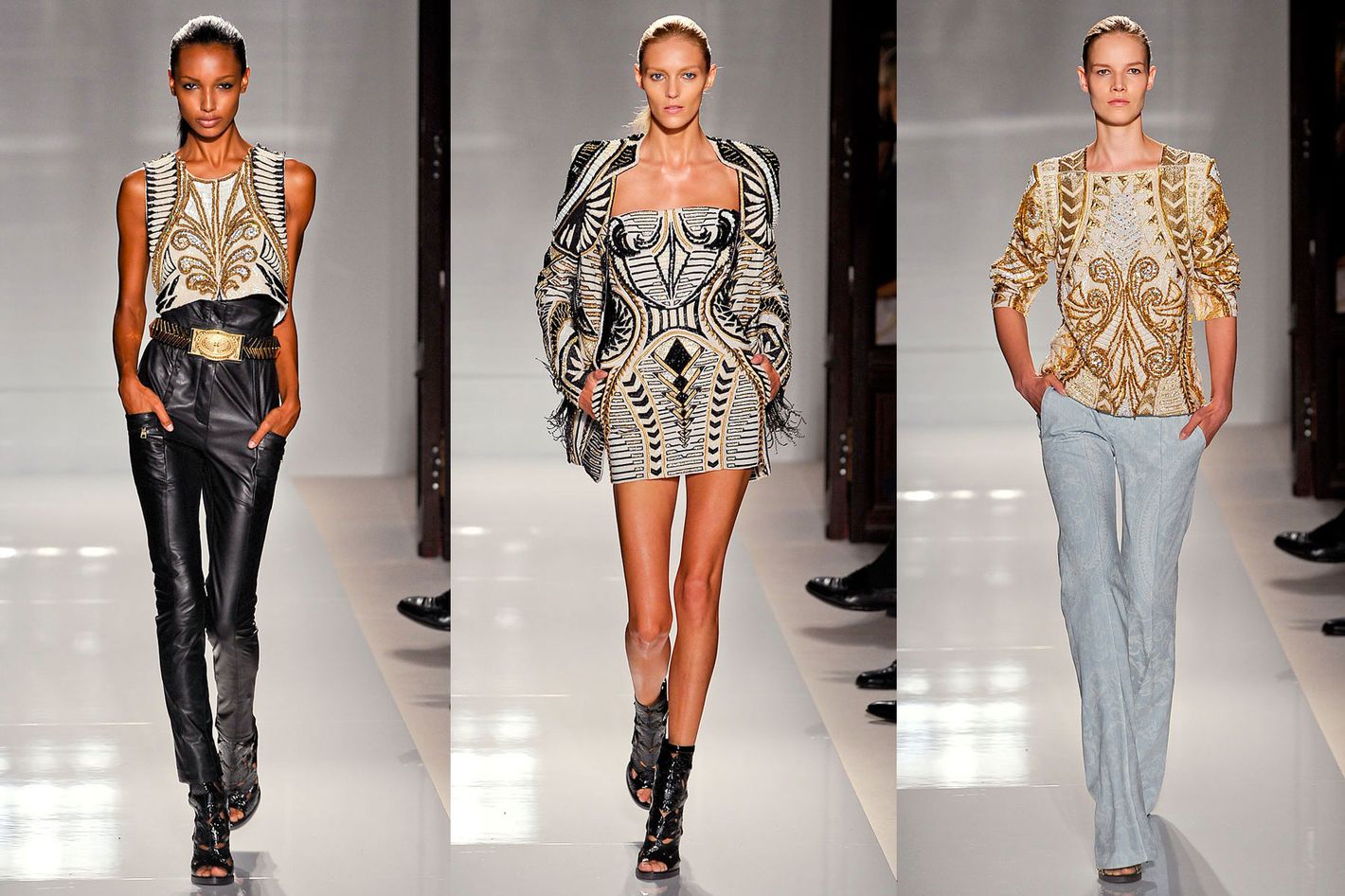 Olivier Rousteing's First Balmain Show Applauded for Looking Just Like  Balmain Usually Does