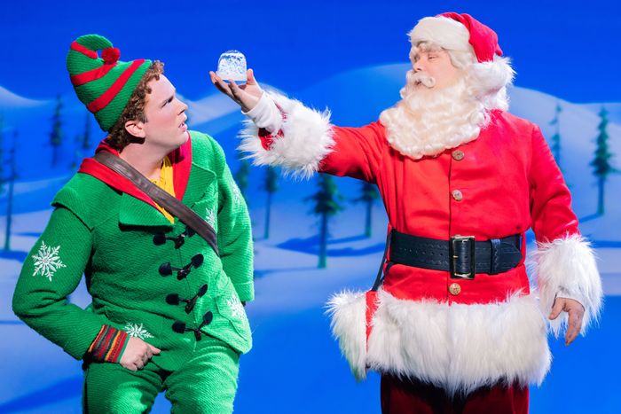 Grey Henson and Sean Astin in ‘Elf.’