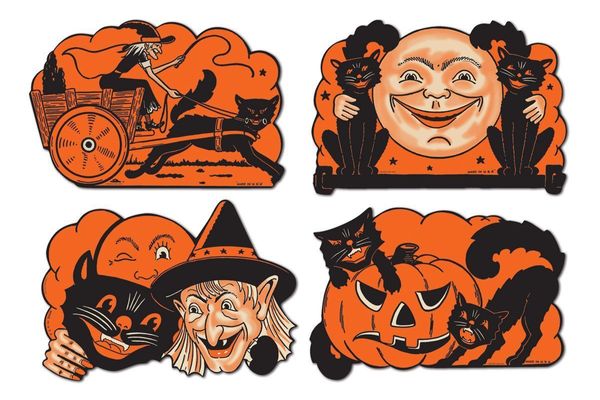 Beistle 12-Pack Halloween Cutouts, 9-Inch