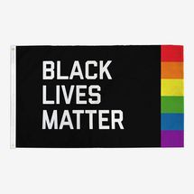 Flags for Good Black Lives Matter + Pride Flag