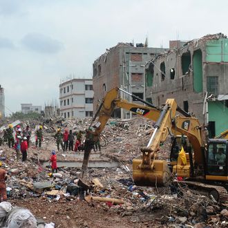 Collapsed Bangladesh factory.