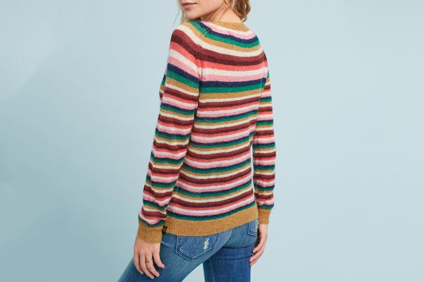 Striped Knit Pullover