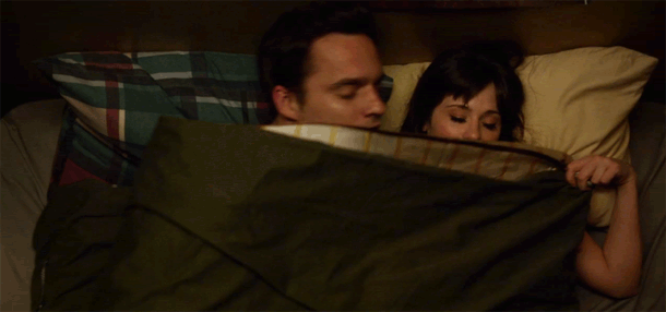 Last Night's New Girl in Two GIFs: Nick and Jess Make Post-Sex Eyes at Each Other