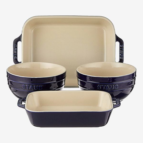 Staub Ceramic 4-Piece Baking Dish and Bowl Set