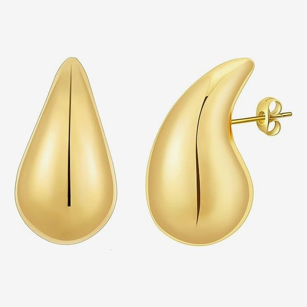 Apsvo Chunky Gold Hoop Earrings