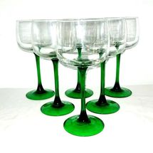 Luminarc Green Crystal Stemware