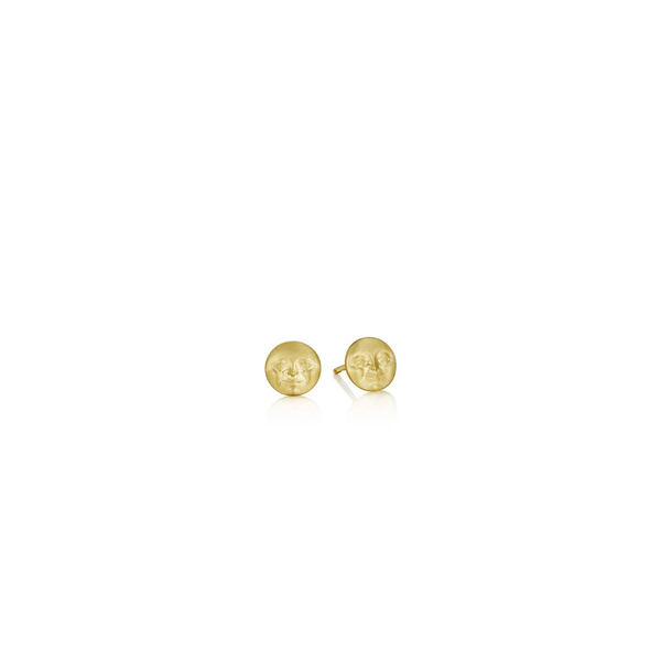 Anthony Lent Invisible Moonface Stud Earrings (Pair)