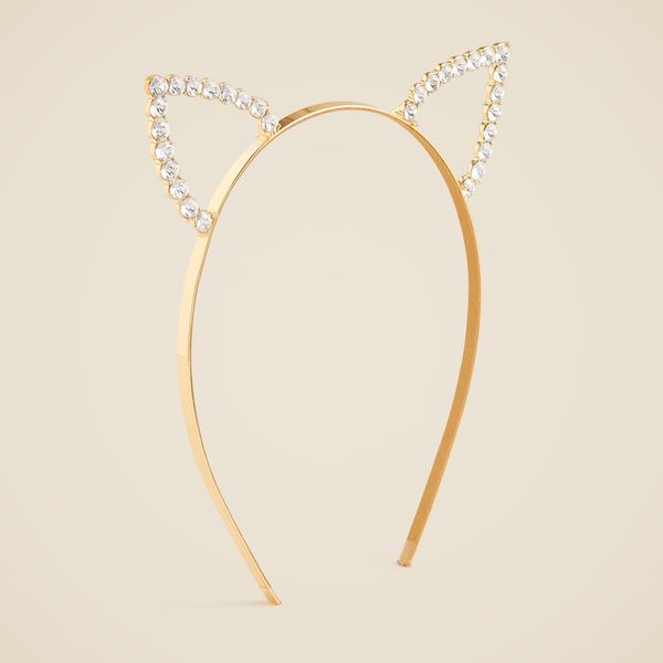 J.Crew Girls’ Jeweled Cat Ear Headband