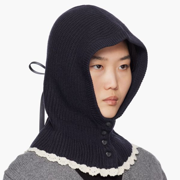 Sandy Liang Navy Kady Balaclava