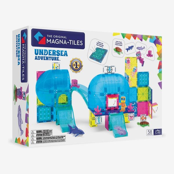 MAGNA-TILES Undersea Adventure 58-Piece Magnetic Construction Set