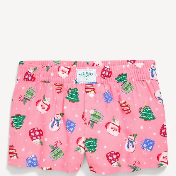 Old Navy Flannel Plaid Boxer Pajama Shorts for Girls