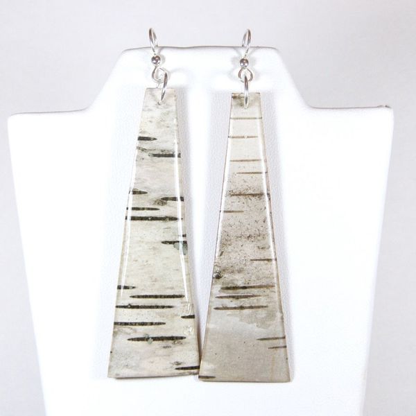 Beyond Buckskin Exquisite Birch Pendant Earrings