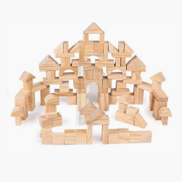 Montessori Natural Wooden Building Blocks