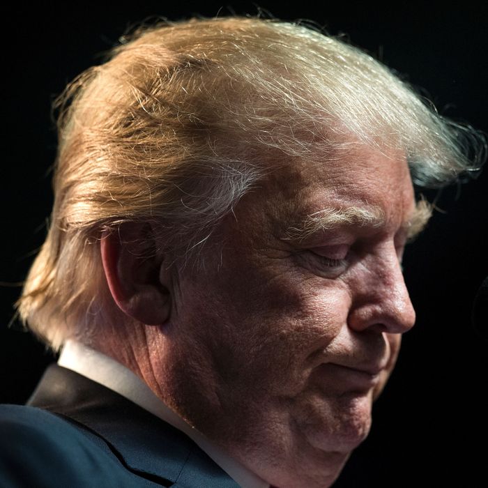 On the plus side, the Donald's 'do looks bug-free.