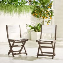 West Elm Portside Outdoor Folding Textilene Bistro Chair