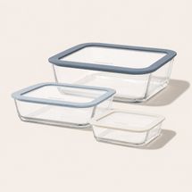 PlanetBox Square Glass Food Storage 6-Piece Set