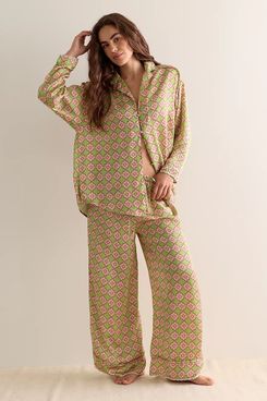 Free People x Intimately Dreamy Days Pajama Set - Tea Combo