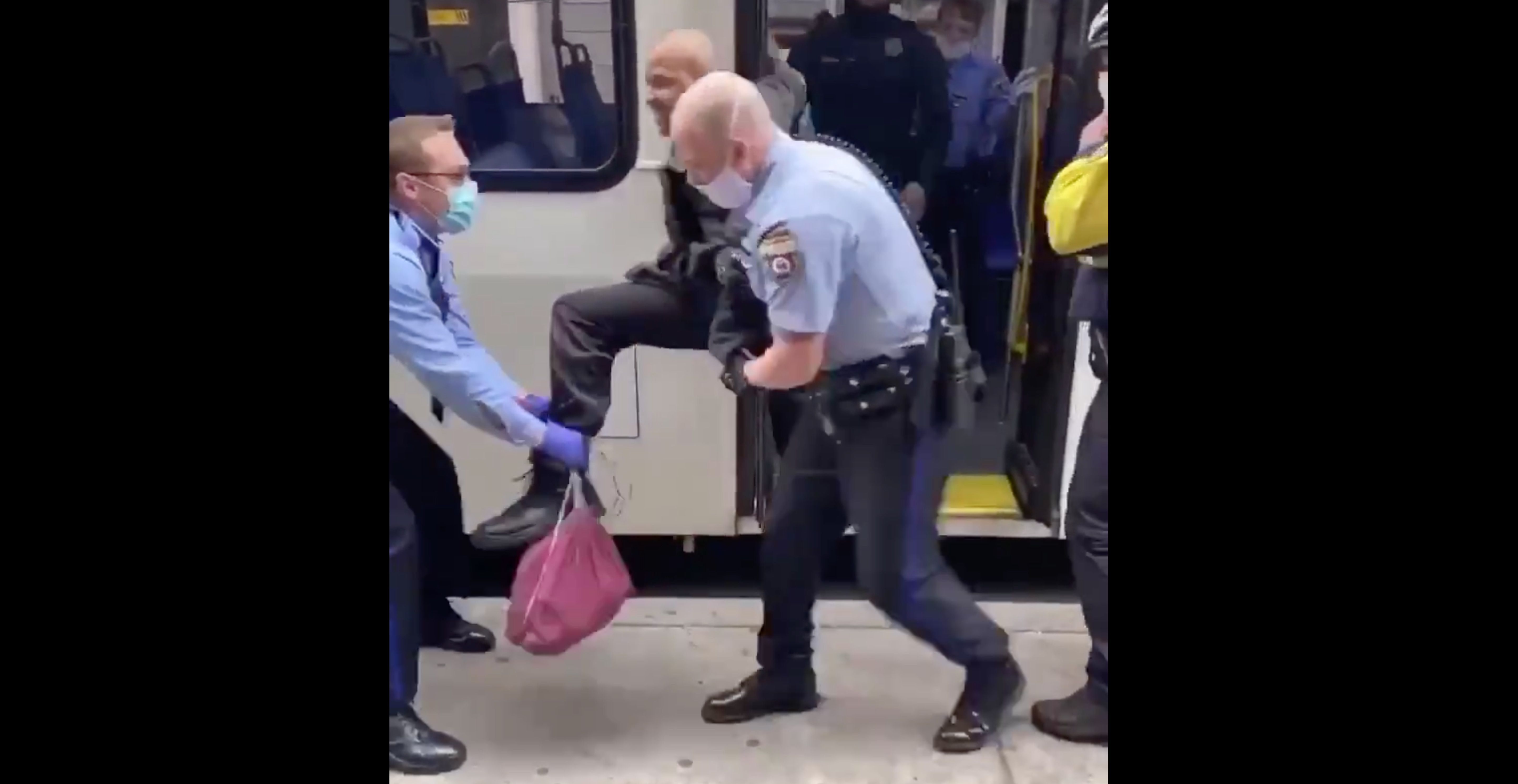 Philly Police Drag Man From Bus for Not Wearing a Face Mask