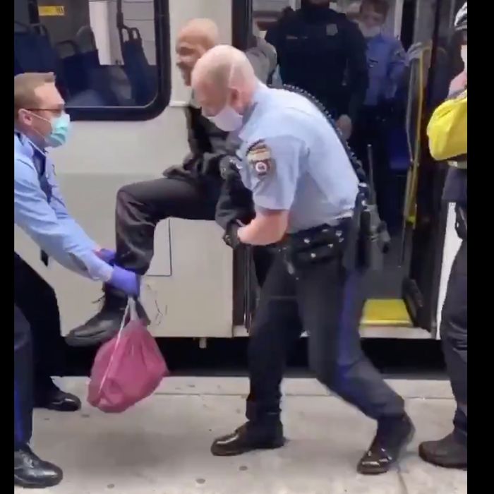 Philly Police Drag Man From Bus For Not Wearing A Face Mask