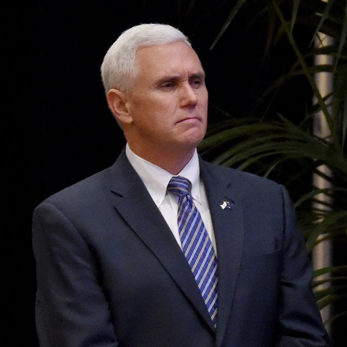 Indiana governor Mike Pence.